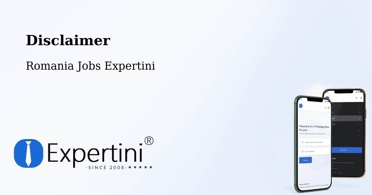 Disclaimer – Berca - Romania Jobs Expertini